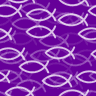 Animated Ichthys (fish) Background (Purple)