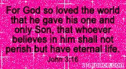 John 3:16 Glitter Comment