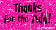 Thanks for the Add Cross Glitter Comment Graphic