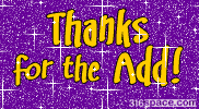 Thanks for the Add (Purple)