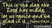 Psalms 118:24 Glitter Comment (Black)