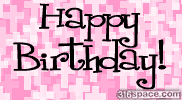 Happy Birthday Comment (Pink)