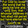 John 3:16 Glitter Icon (Black)