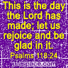 Psalms 118:24 Glitter Icon (Purple)
