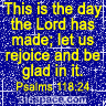 Psalms 118:24 Glitter Icon (Blue)