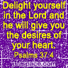Psalms 37:4 Glitter Icon (Purple)