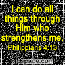 Philippians 4:13 Glitter Icon (Black)