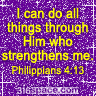 Philippians 4:13 Glitter Icon (Purple)