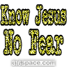 Know Jesus No Fear Icon (Gold)